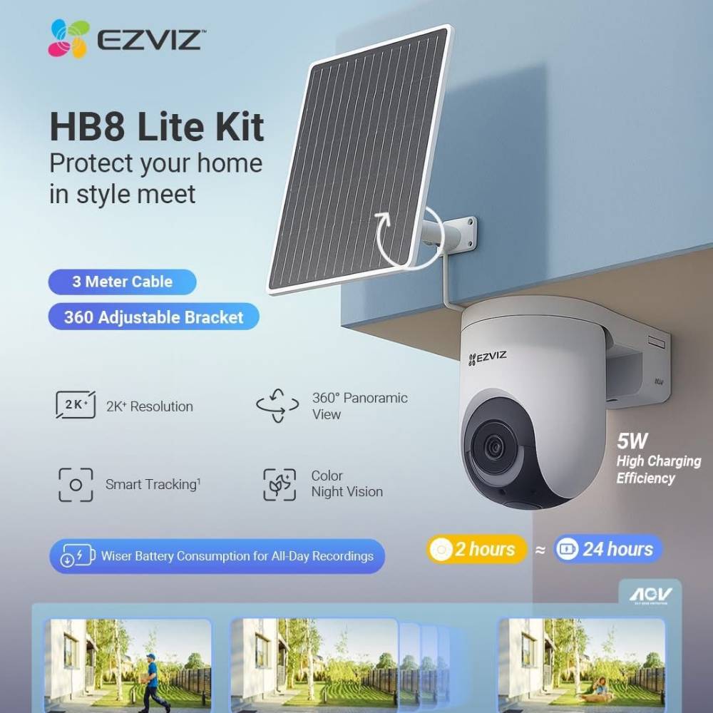 EZVIZ HB8 Lite 4G Outdoor Security Camera – 4G LTE Smart CCTV Camera - Image 3