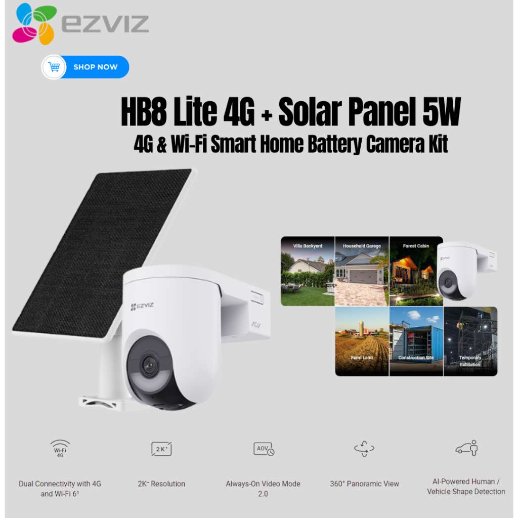 EZVIZ HB8 Lite 4G Outdoor Security Camera – 4G LTE Smart CCTV Camera - Image 2